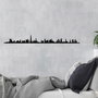 Wallity Dubai Skyline Escultura de Pared de Metal Negra